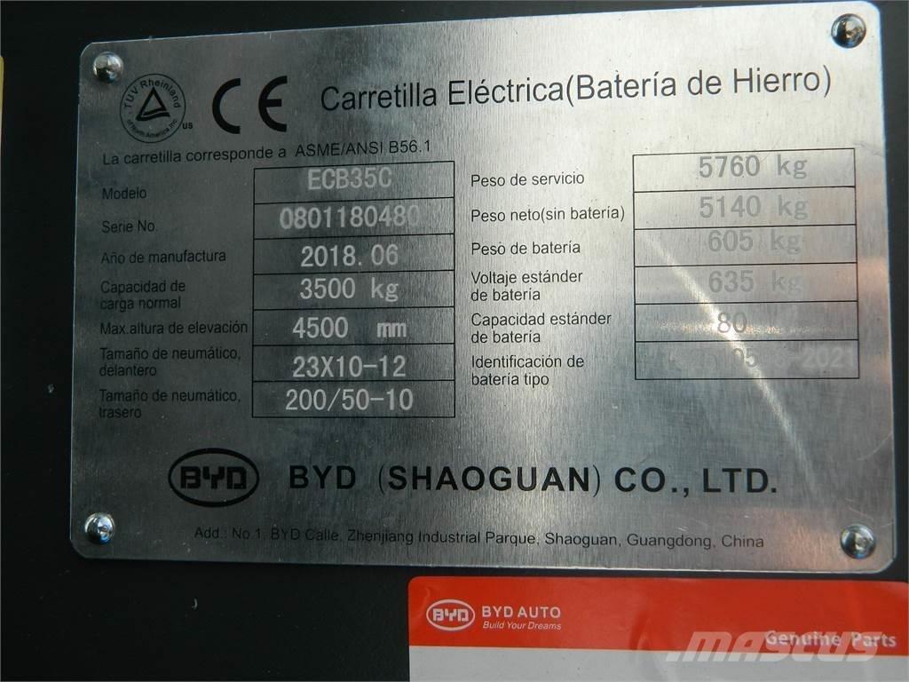 BYD ECB35C Електронавантажувачі