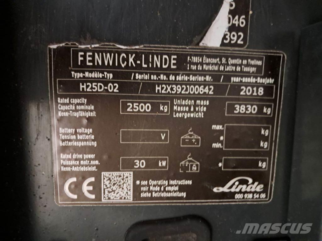 Linde H25D-02 Дизельні навантажувачі
