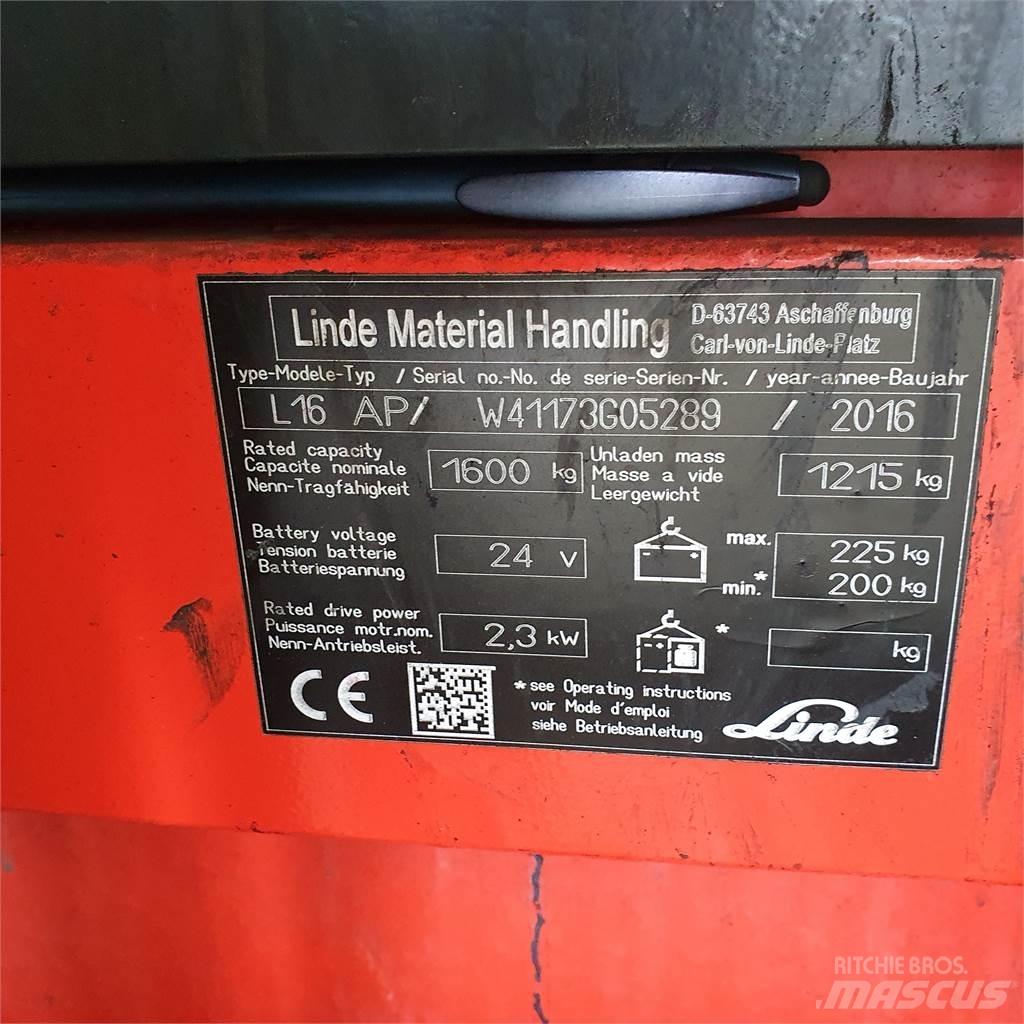 Linde L16AP Ручний візок