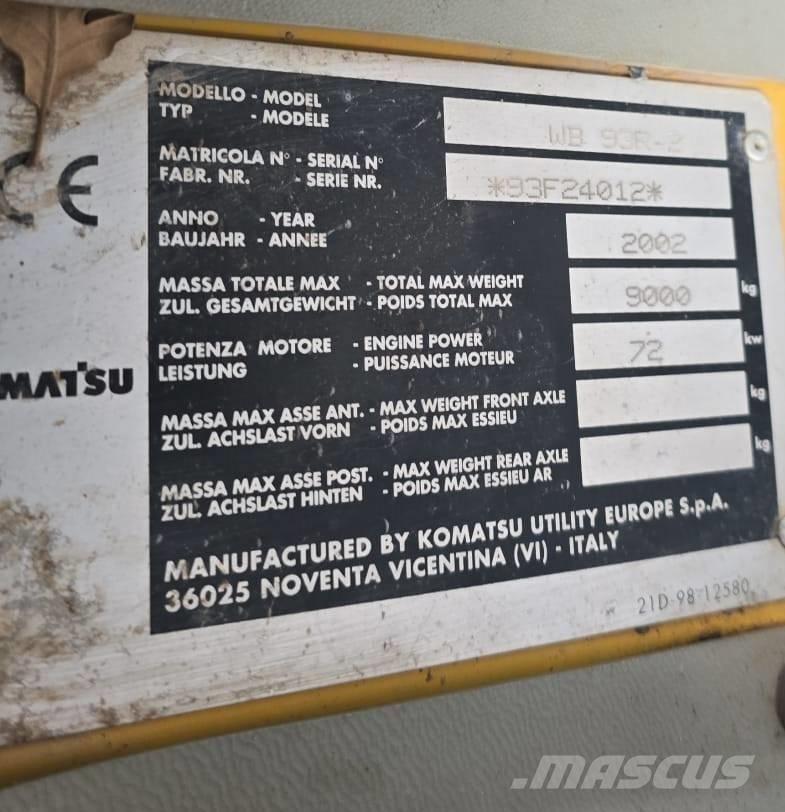 Komatsu WB 93 R-2 Екскаватори-навантажувачі