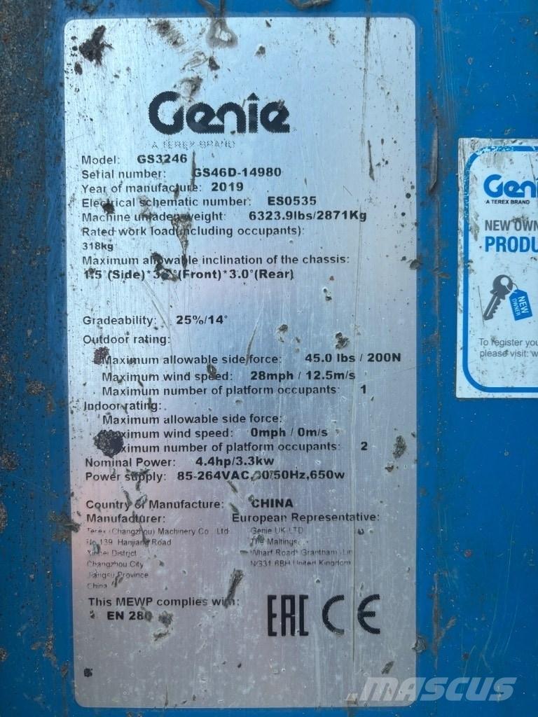 Genie GS 3246 Підйомники-ножиці