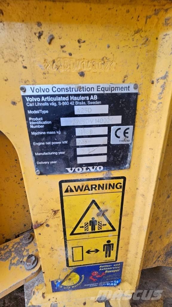 Volvo A 25 D Зчленовані самоскиди