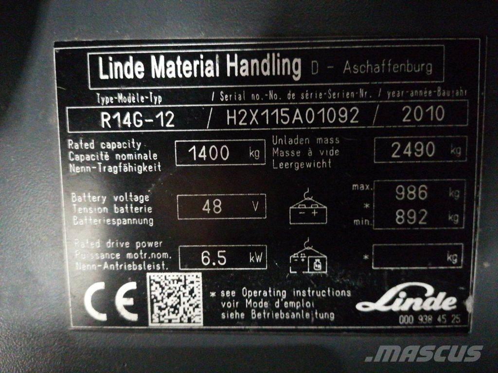 Linde R14G-12 Річ-трак із високим підйомом