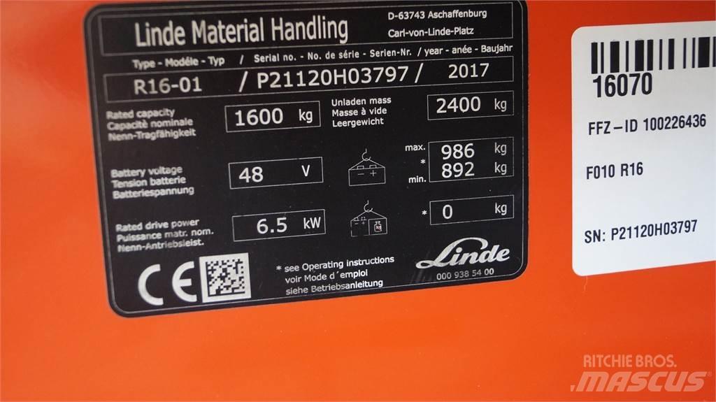 Linde R16 Річ-трак із високим підйомом