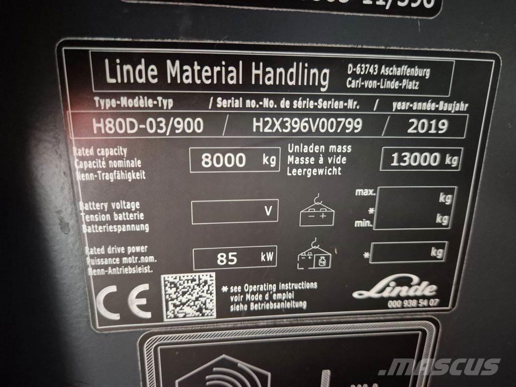 Linde H80D-03/900 Дизельні навантажувачі