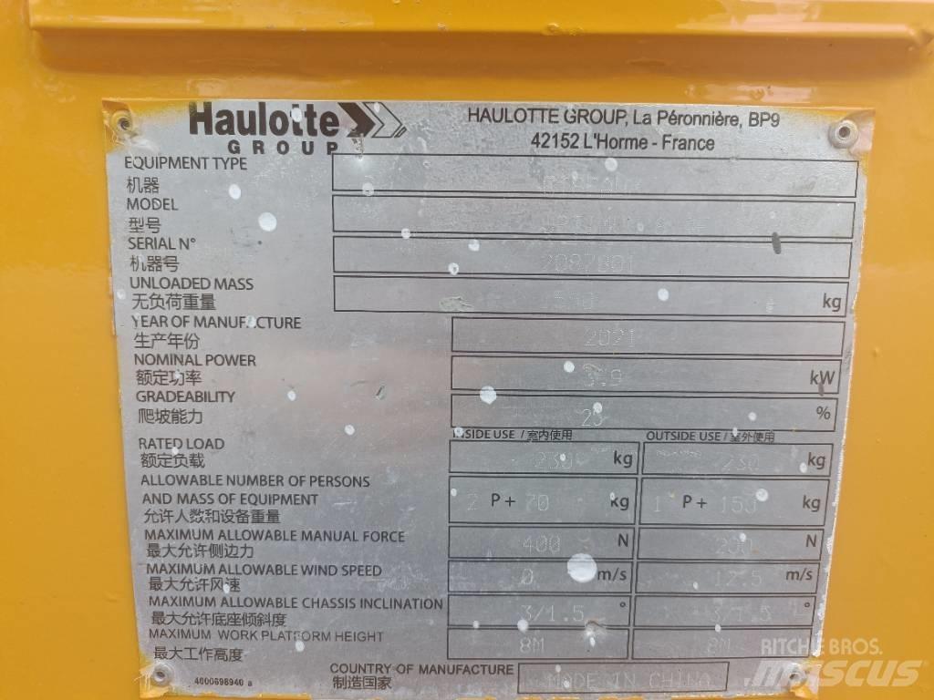 Haulotte OPTIMUM 8 Підйомники-ножиці