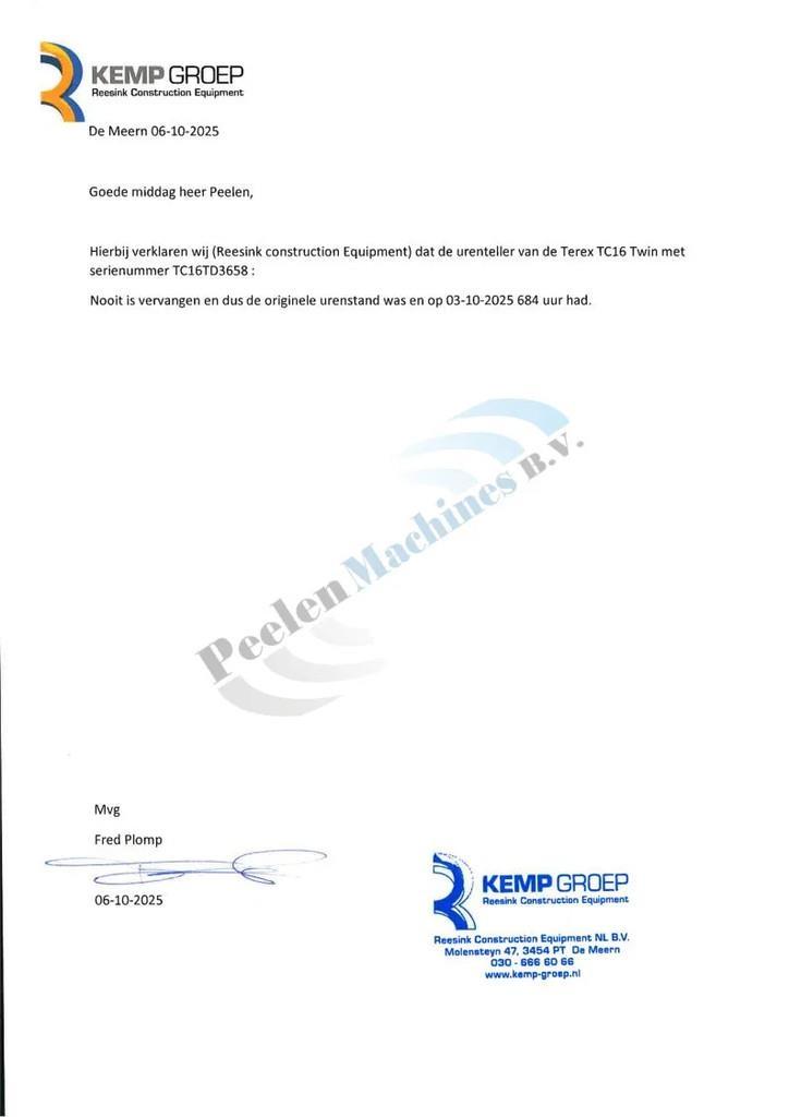 Terex TC16 Міні-екскаватори < 7т