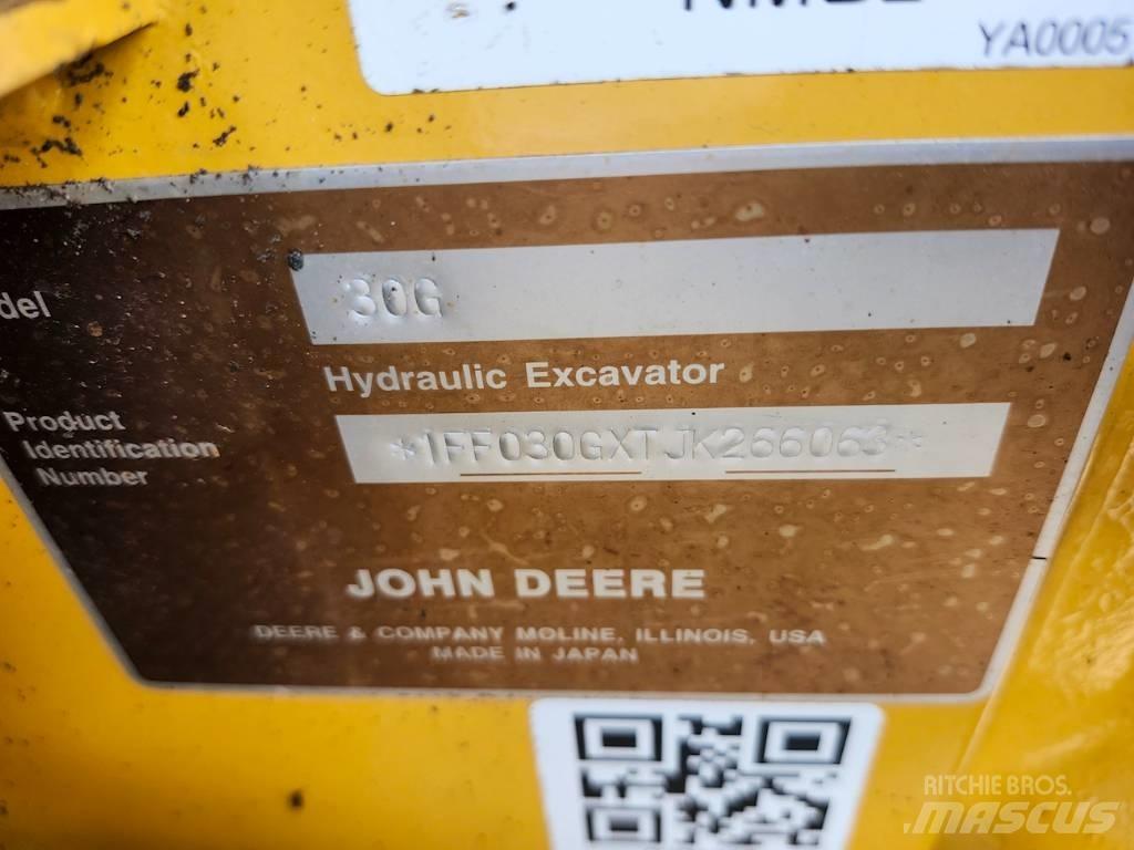 DEERE 30G Міні-екскаватори < 7т