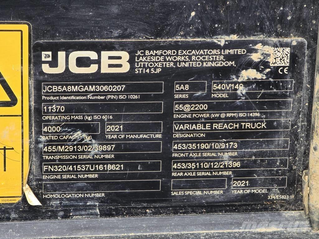 JCB 540-140 Телескопічні навантажувачі