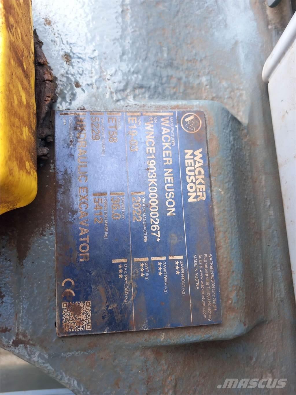 Wacker Neuson ET58 Гусеничні екскаватори