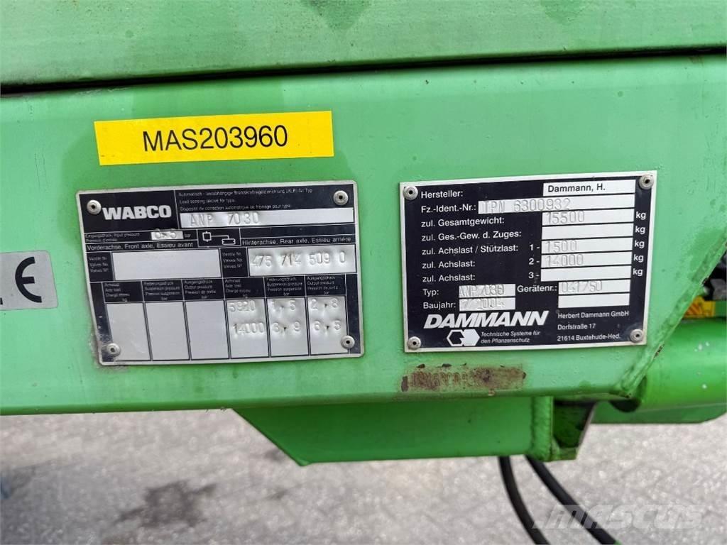 Dammann ANP 7030 Причіпні обприскувачі