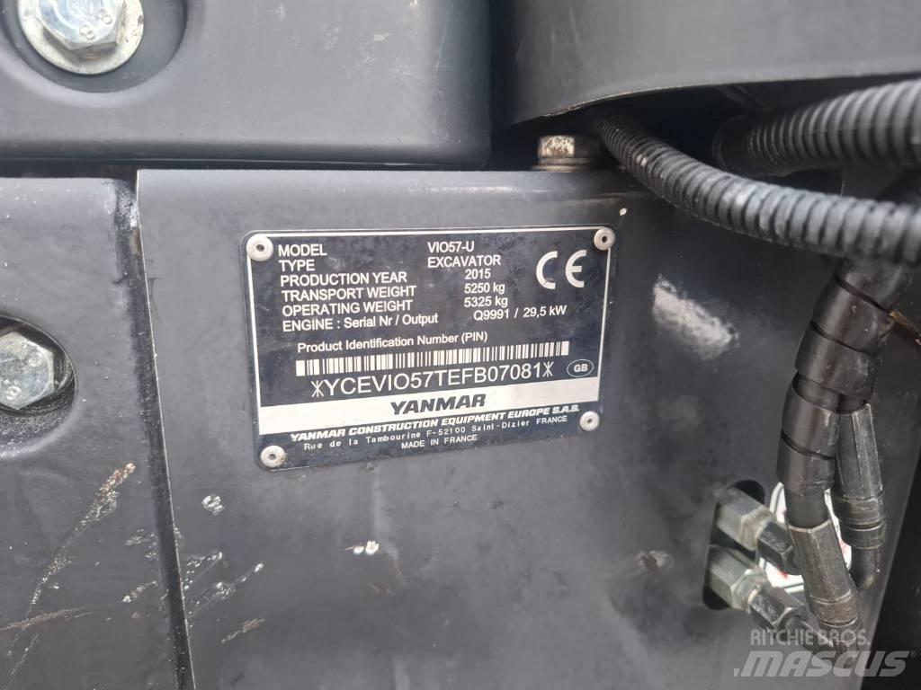 Yanmar Vio 57-U Міні-екскаватори < 7т