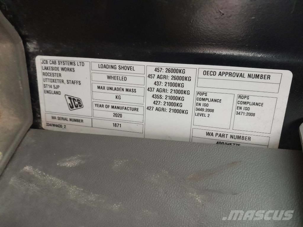 JCB 457 ZX Фронтальні навантажувачі