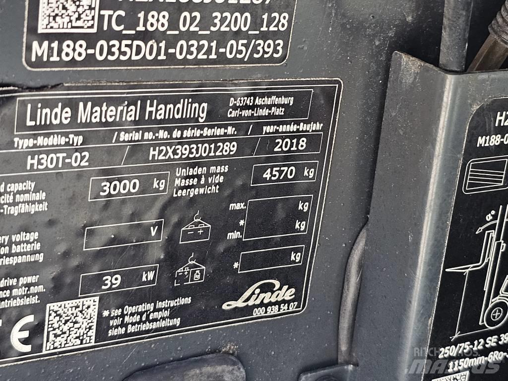 Linde H30T-02 Газові навантажувачі