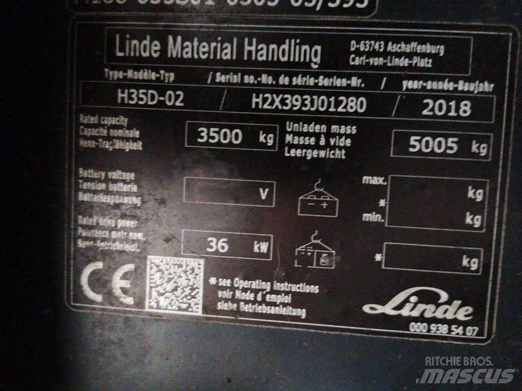 Linde H35D-02 Дизельні навантажувачі
