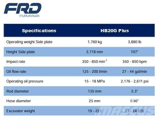 FRD HB20G Плуги