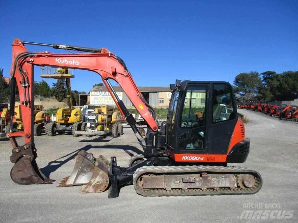 Kubota KX 080-4 Середні екскаватори 7т. - 12т.