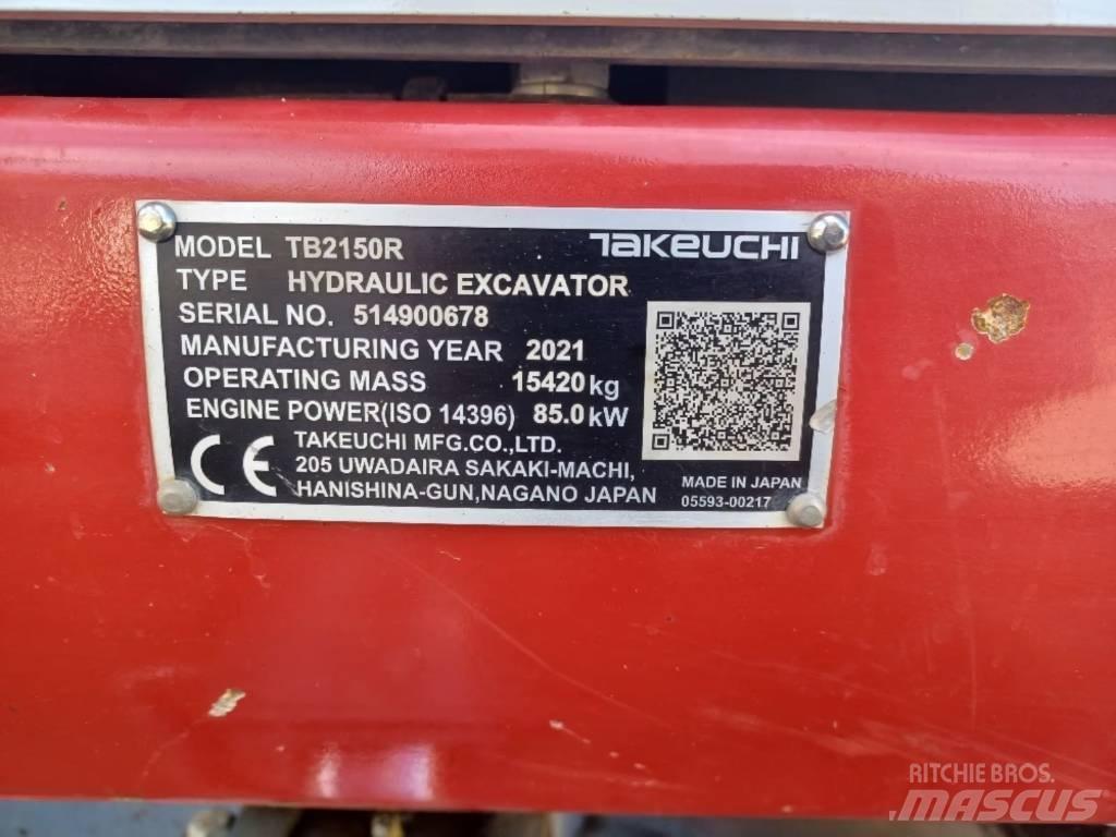 Takeuchi TB 2150 R Гусеничні екскаватори