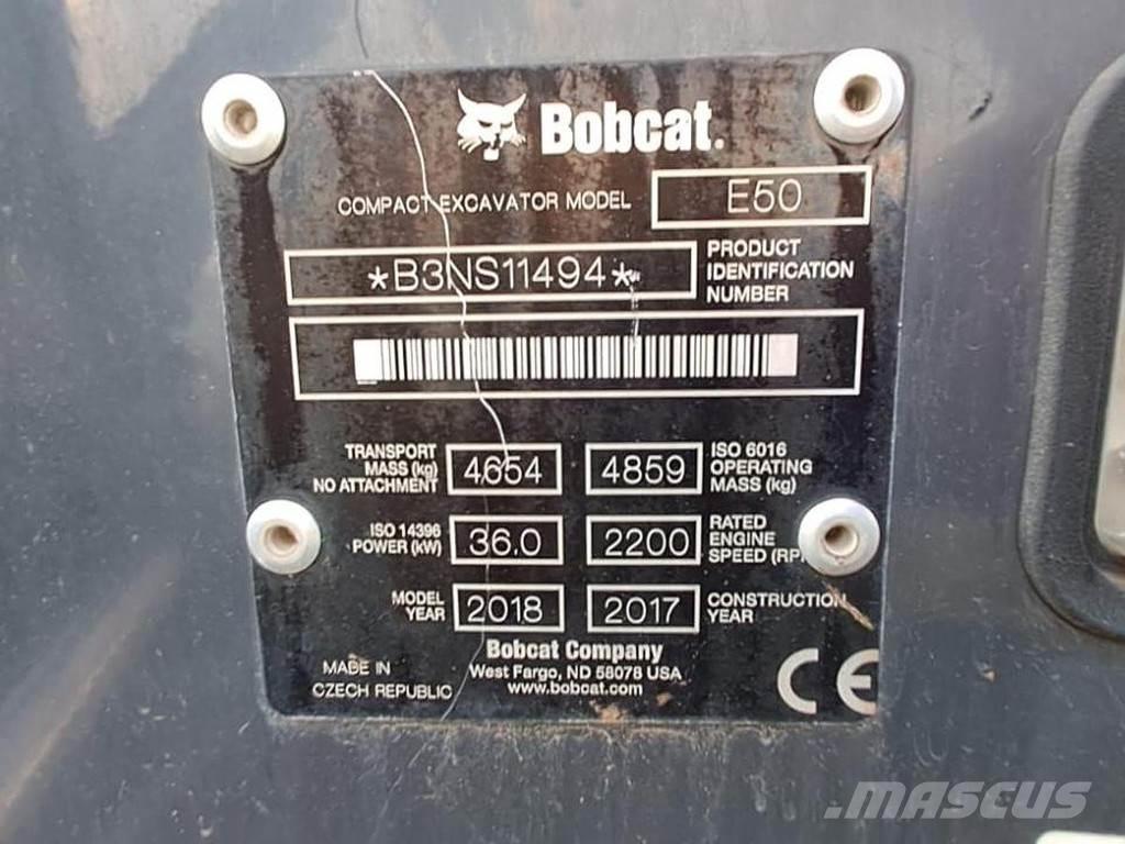 Bobcat E50 Міні-екскаватори < 7т
