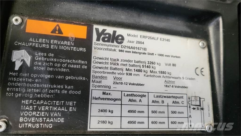 Yale ERP25ALF Електронавантажувачі