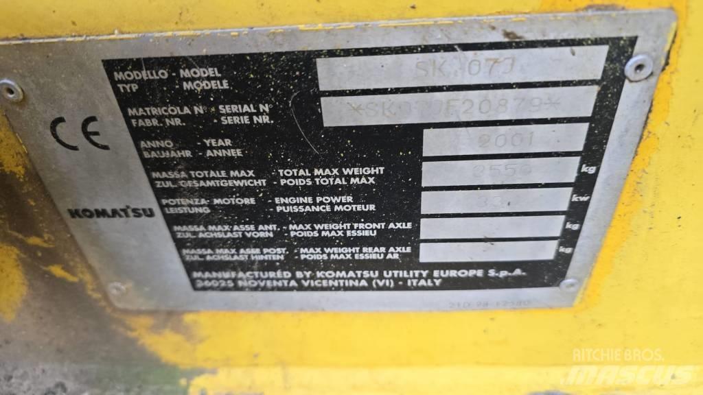 Komatsu SK07J Малі навантажувачі