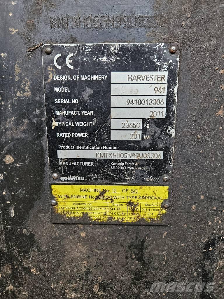 Komatsu 941 Харвестери