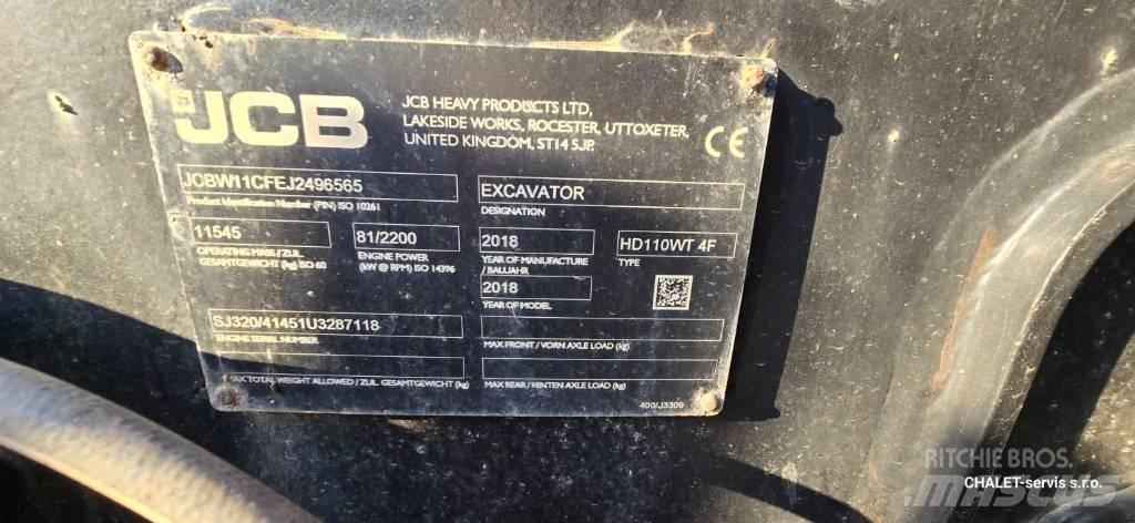 JCB 110 W Hydradig Колісні екскаватори