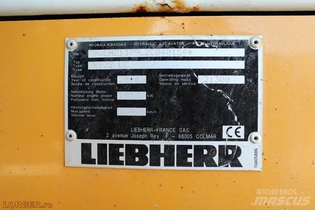 Liebherr R 922 LC Гусеничні екскаватори