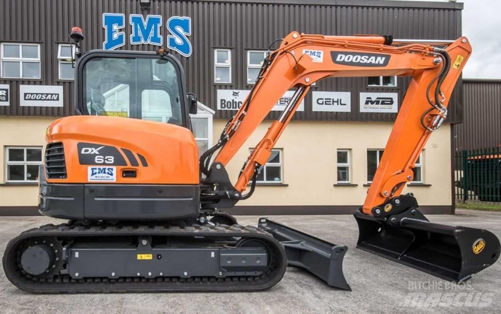 Doosan DX 63-3 Міні-екскаватори < 7т