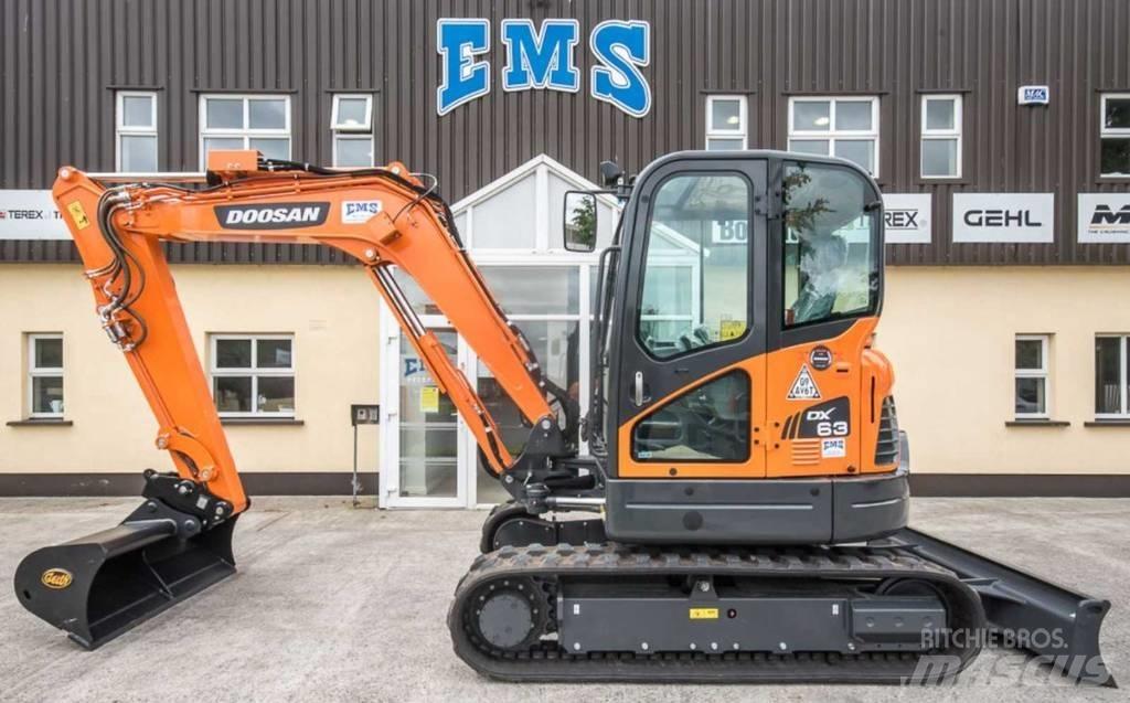 Doosan DX 63-3 Міні-екскаватори < 7т