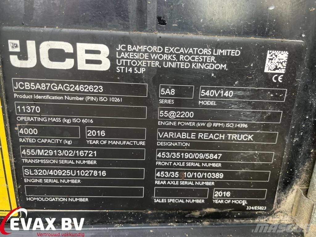JCB 540-140 Loadall Телескопічний навантажувач