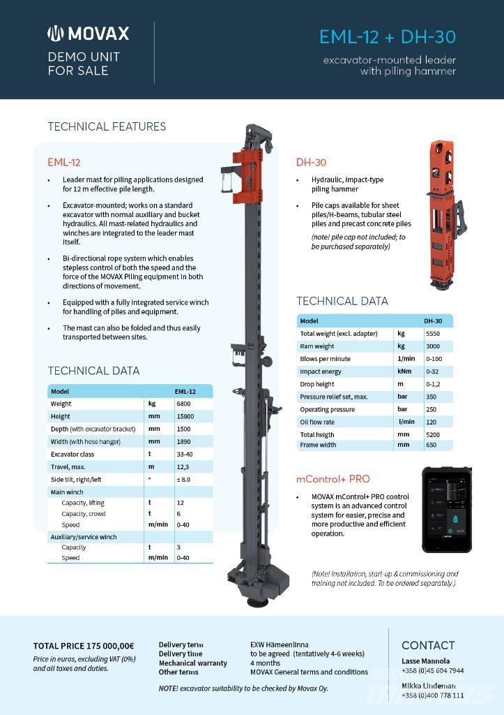 Movax EML-12 & DH-30 Плуги
