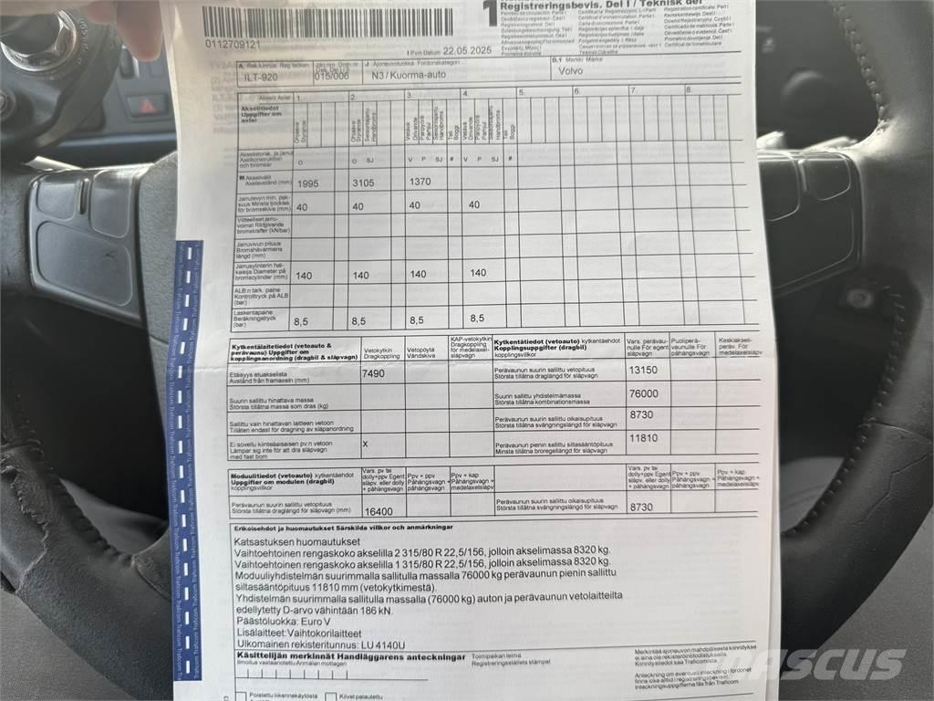 Volvo FH 540 8X4 Вантажівки з гаковим підйомом