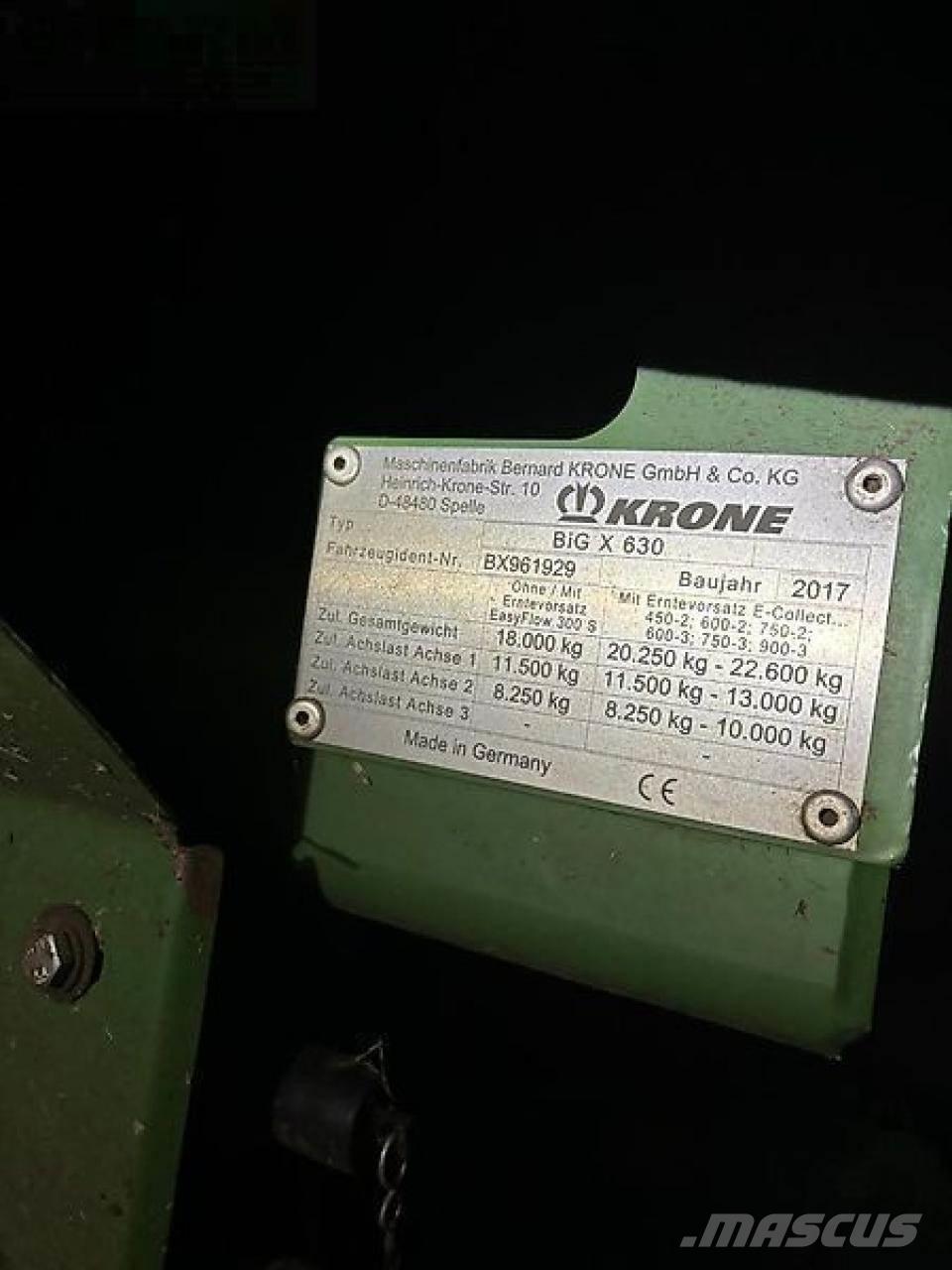 Krone big x 630 Кормозбиральні комбайни