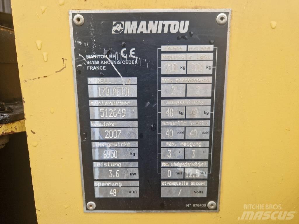 Manitou 170AETJL Колінчаті підйомники