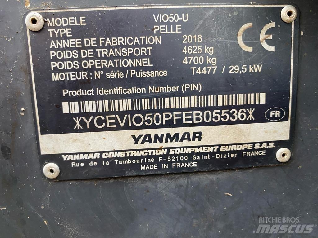 Yanmar Vio 50 U Міні-екскаватори < 7т