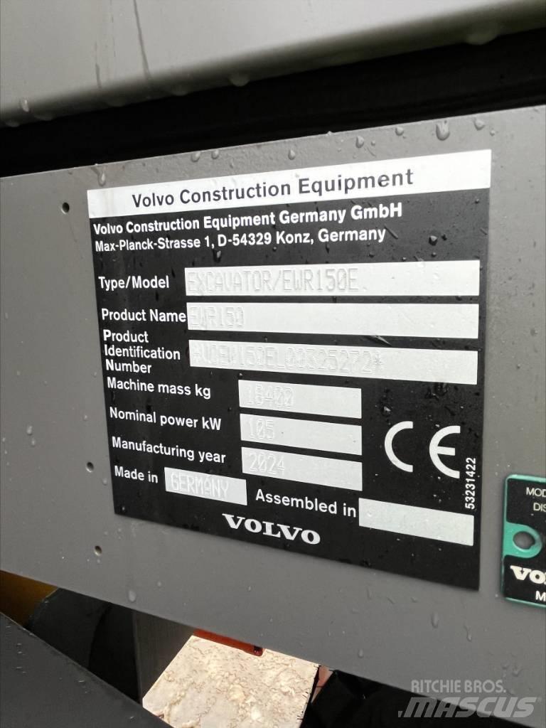 Volvo EWR 150 E Колісні екскаватори