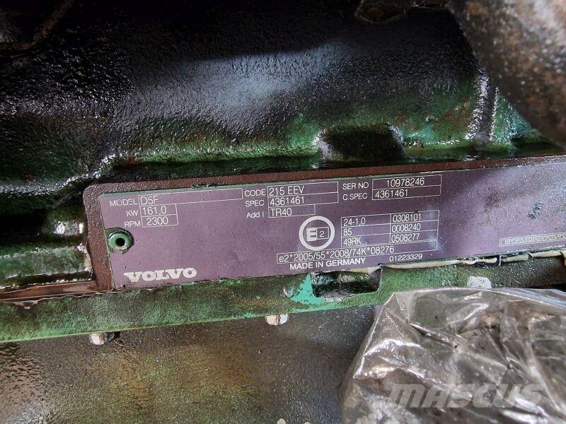 Volvo D5F 215EEV Двигуни