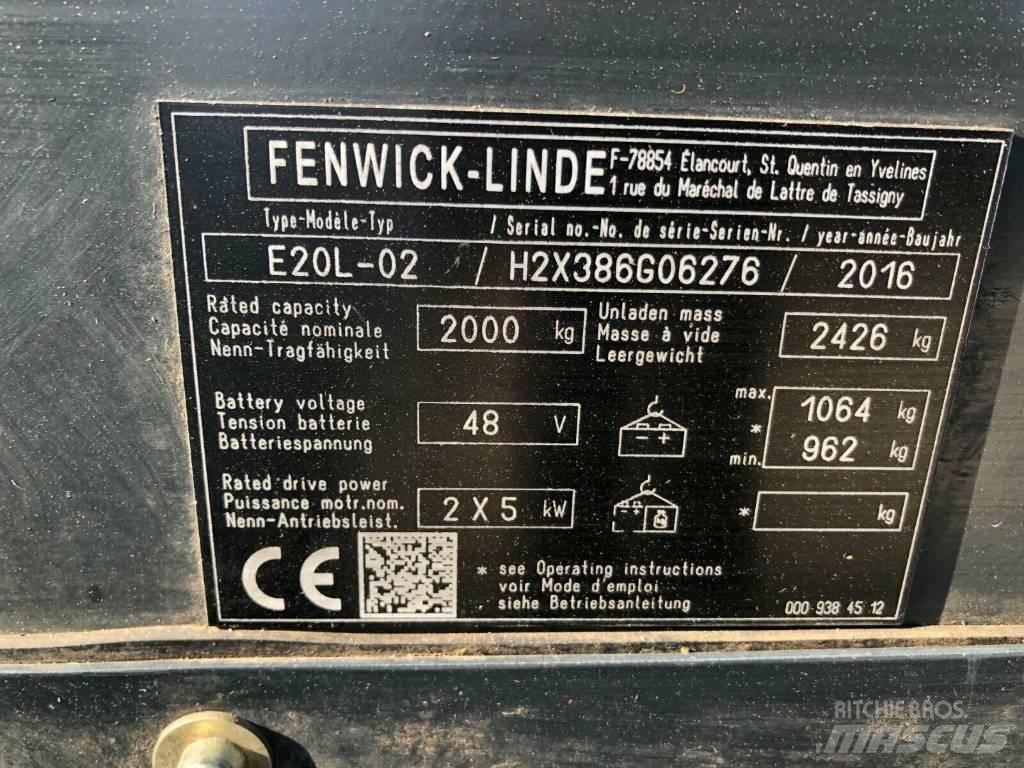 Linde E 20 L-02 Електронавантажувачі
