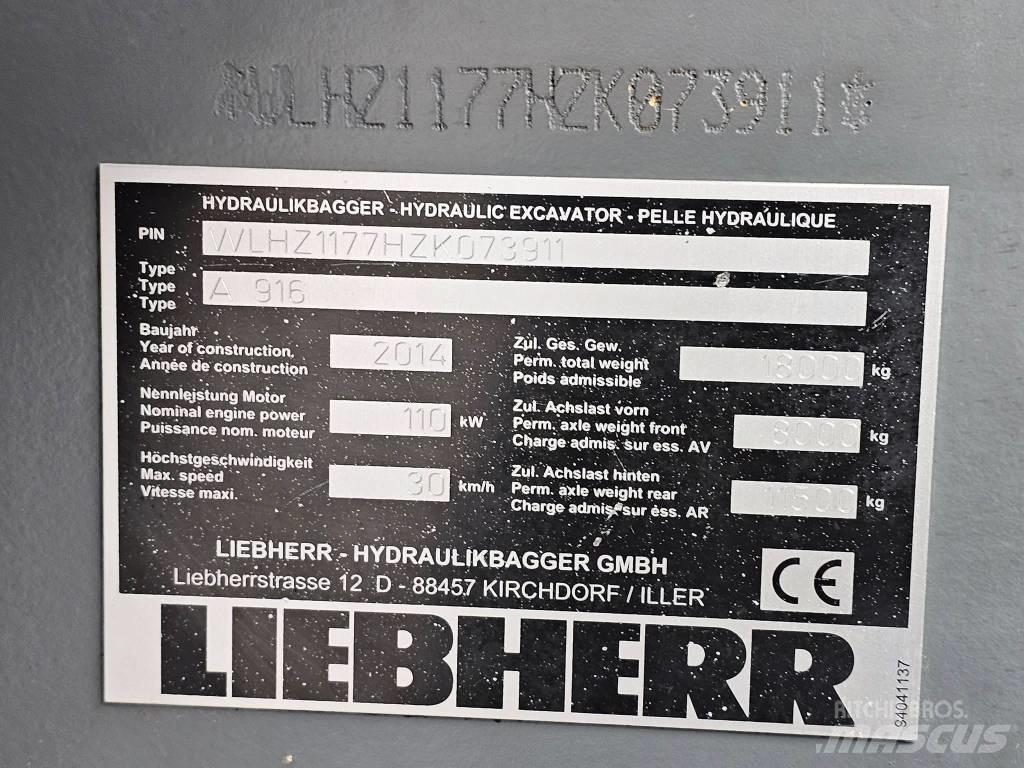 Liebherr A 916 Колісні екскаватори