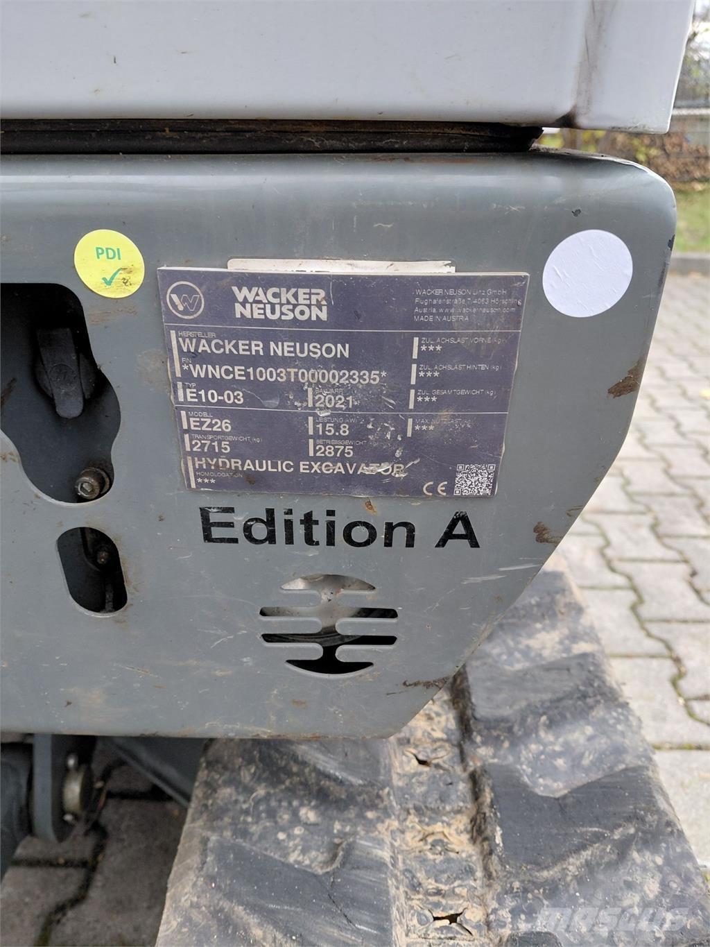 Wacker Neuson EZ26 Гусеничні екскаватори