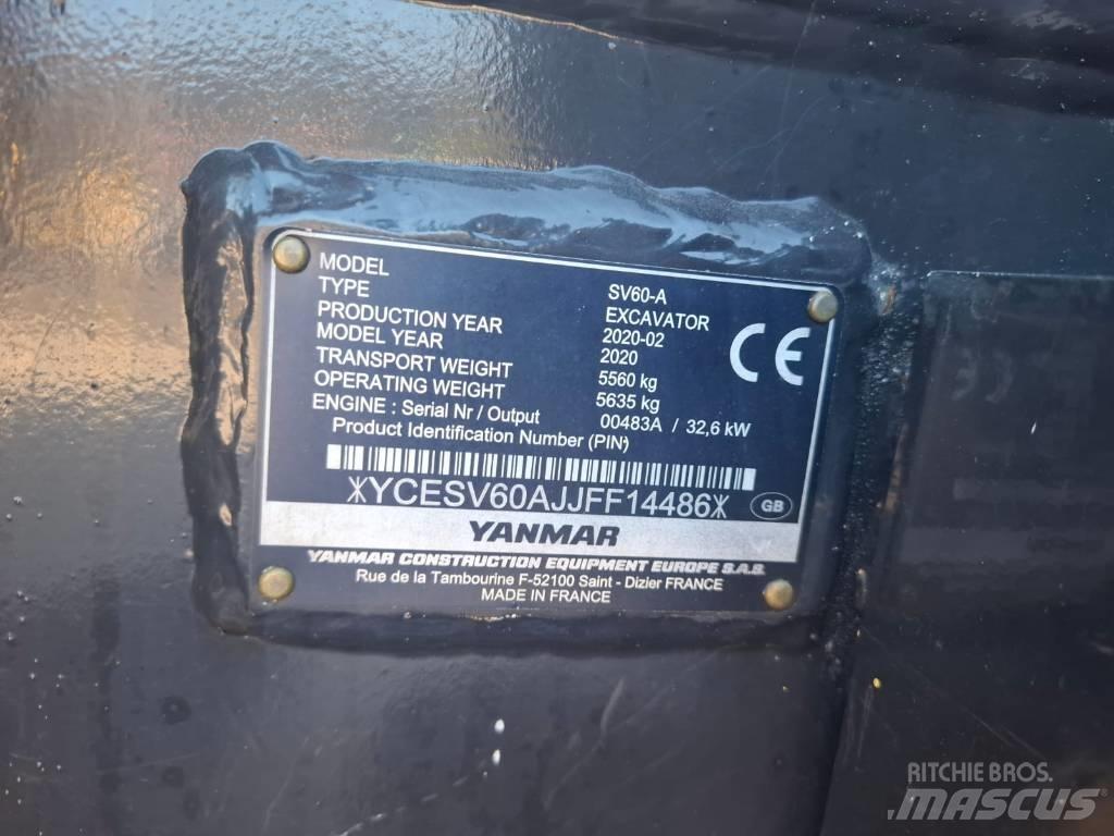 Yanmar SV 60 A Середні екскаватори 7т. - 12т.