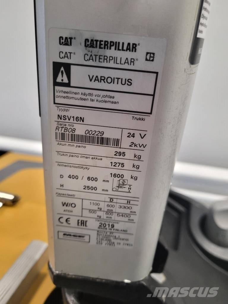 CAT NSV 16N ( MYYTY ) Самохідні електроштабелери