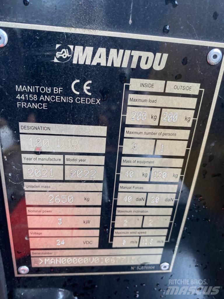 Manitou 100 VJR Вертикальні щоглові підйомники