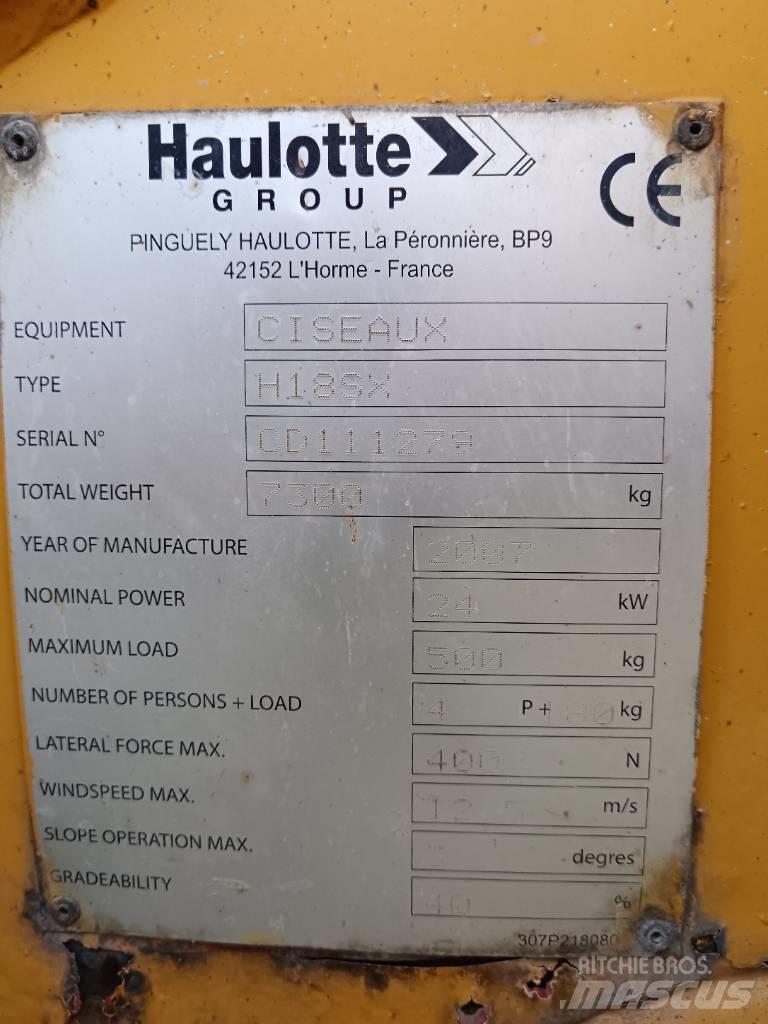 Haulotte H 18 SX Підйомники-ножиці