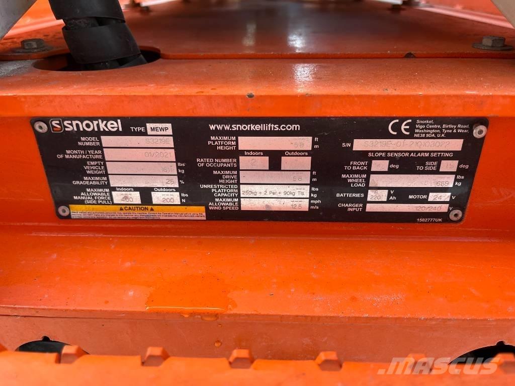 Snorkel S 3219 E Підйомники-ножиці