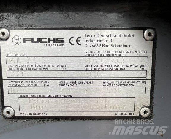 Fuchs MHL310F Перевантажувачі металобрухту/промислові навантажувачі