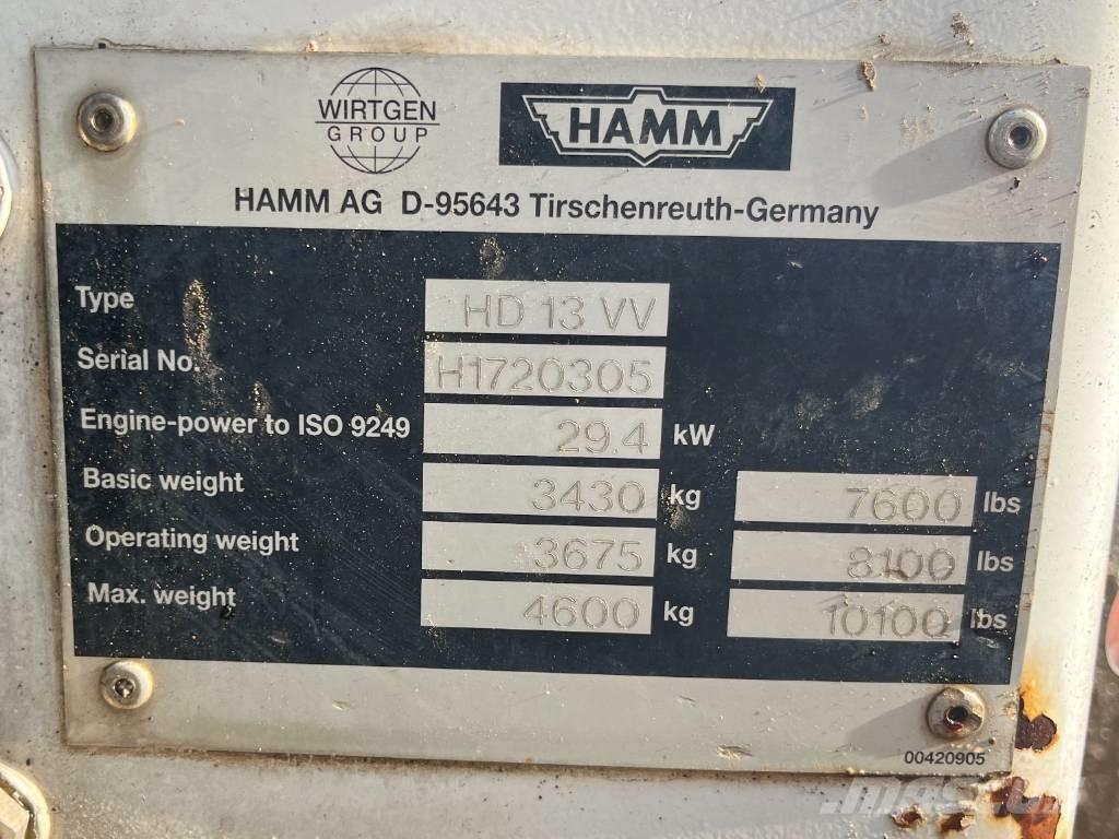 Hamm HD 13 VV Котки тротуарні