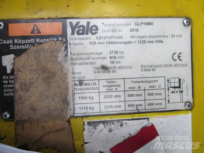 Yale GLP15MX Газові навантажувачі