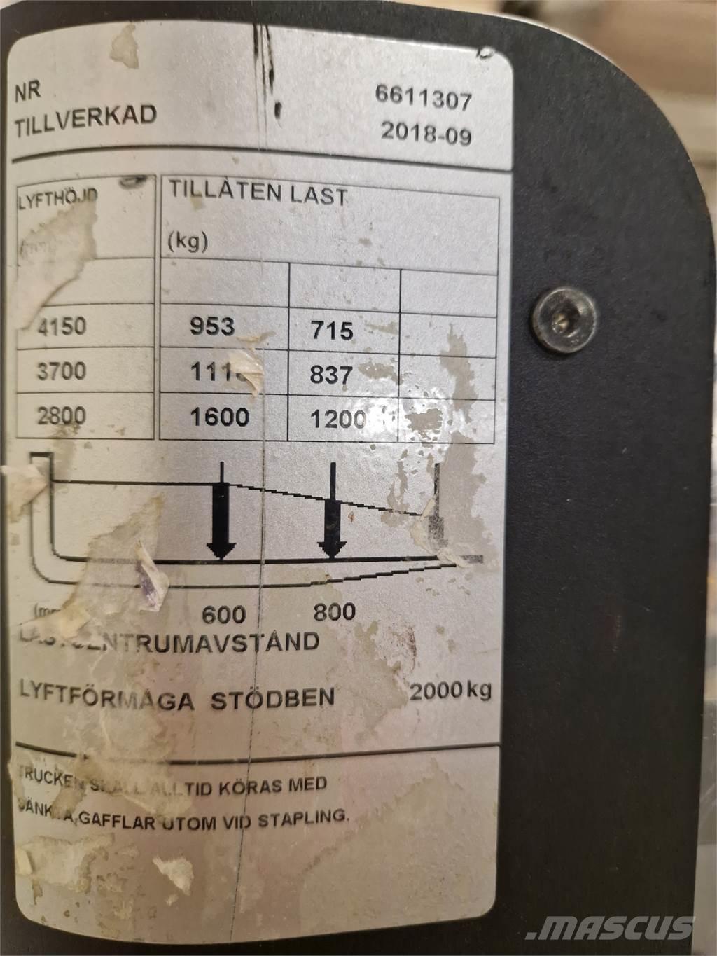 Toyota SPE160L Ручний візок